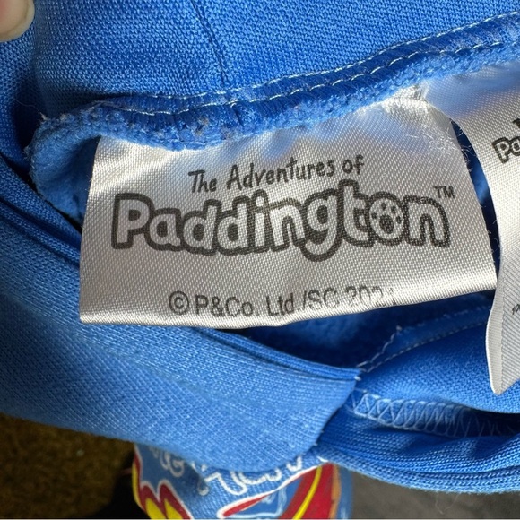 Vibrant Blue Paddington Bear Hoodie with Fun Graphic Design - Picture 5 of 7
